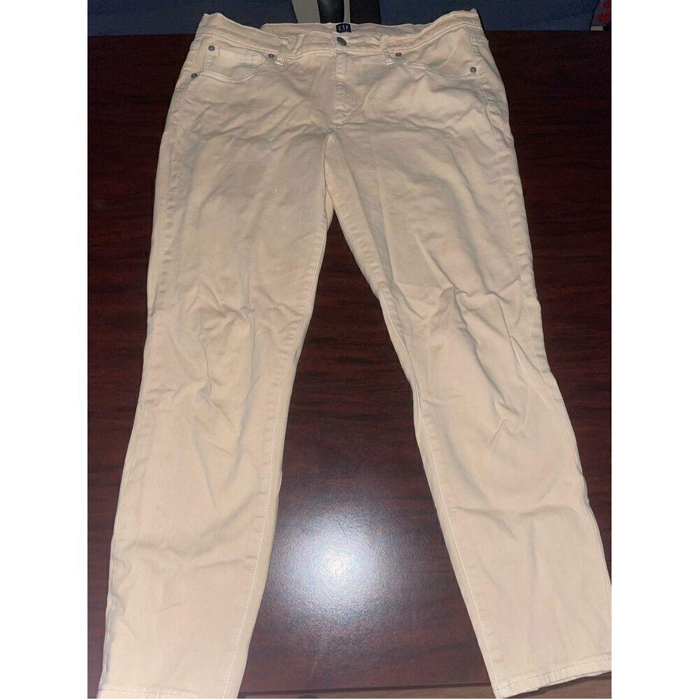 Gap True Skinny Ivory Colored Pants Size 32